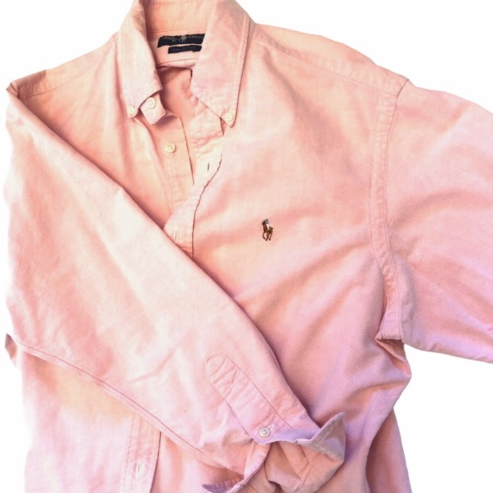 Vintage Ralph Lauren Baby Pink button down